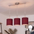 Brilagi - Светодиодная люстра на тросе NUBILA 3xE27/60W/230V помпейская красная