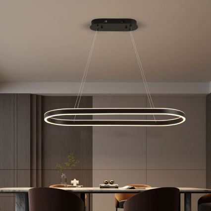 Brilagi - светодиодная люстра на тросе PONDIE LED/43W/230V 80x30 см чёрная