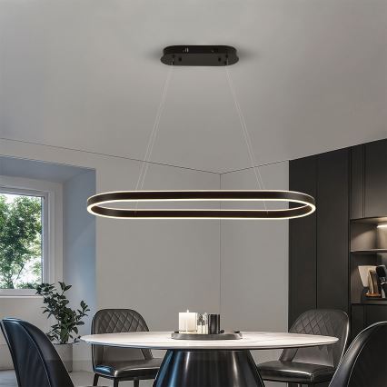 Brilagi - светодиодная люстра на тросе PONDIE LED/43W/230V 80x30 см чёрная