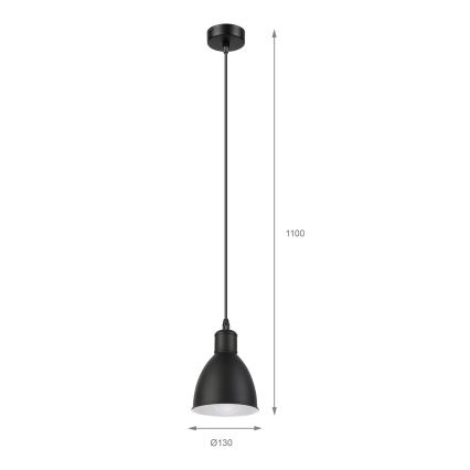 Brilagi - светодиодная люстра на тросе RIDDY 1xE27/60W/230V чёрная