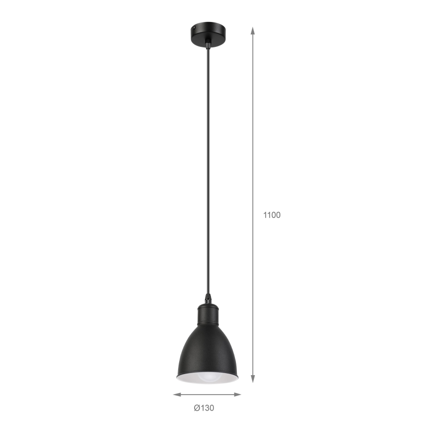 Brilagi - светодиодная люстра на тросе RIDDY 1xE27/60W/230V чёрная