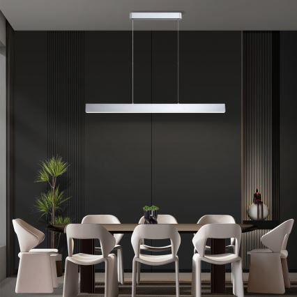 Brilagi - Светодиодная подвесная люстра с регулированием яркости SLEEKLINE SMART LED/40W/230V 3000-6000K Wi-Fi Tuya серебристый + дистанционное управление