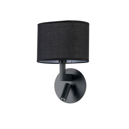 Brilagi - Светодиодная настенная лампа DAYA 1xE14/40W/230V + LED/3W черный