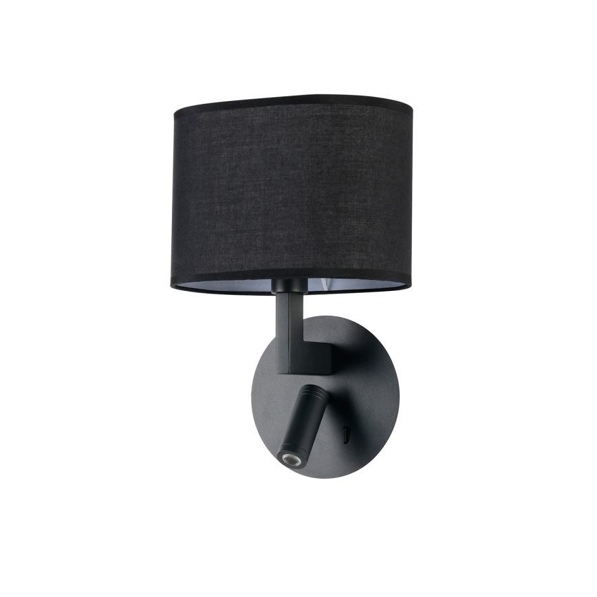 Brilagi - Светодиодная настенная лампа DAYA 1xE14/40W/230V + LED/3W черный