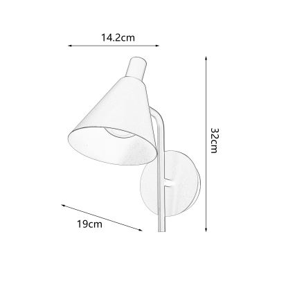 Brilagi - Светодиодная настенная лампа LUCERA LED/3W/230V черный