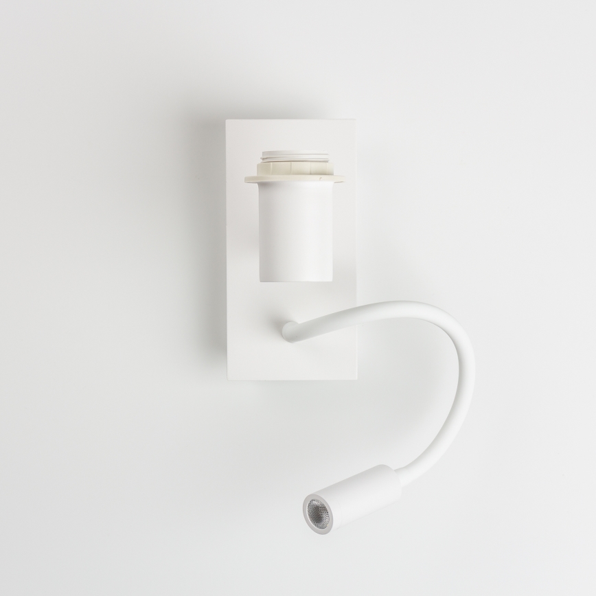 Brilagi - Светодиодная гибкая настенная лампа NUBILA 1xE27/25W/230V + LED/3W белый/черный