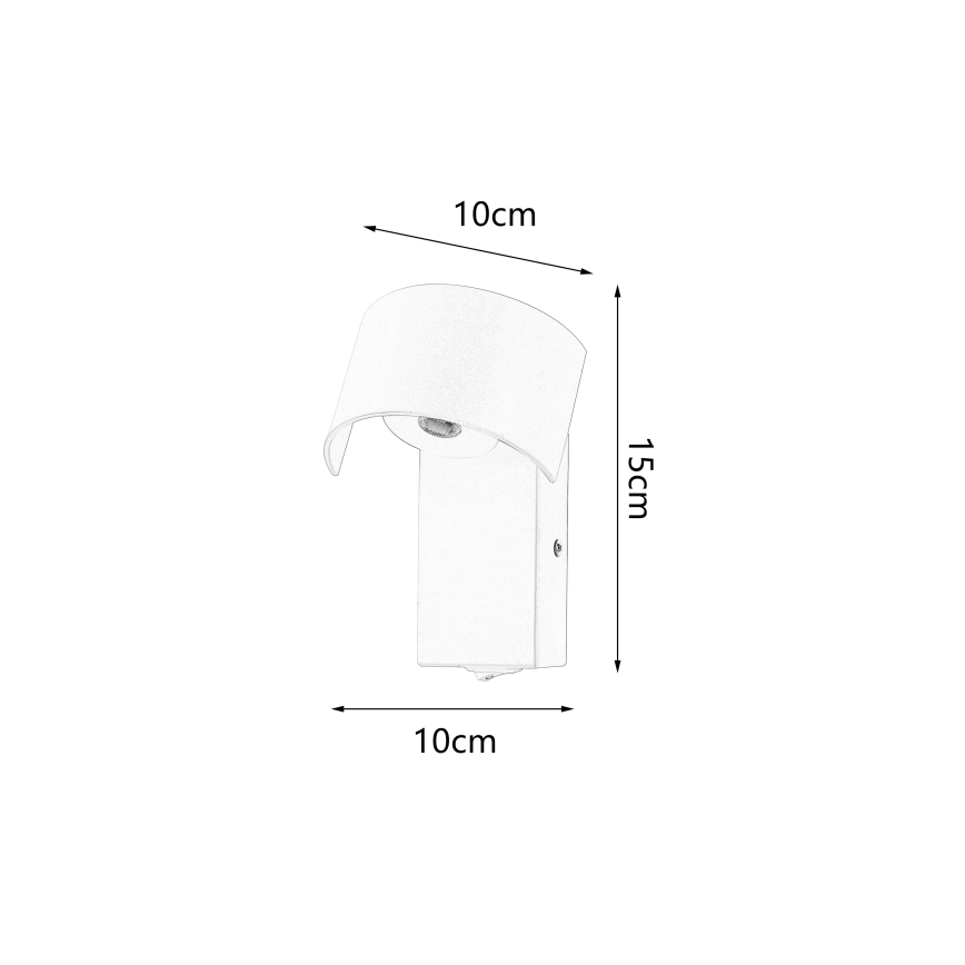 Brilagi - Светодиодная настенная лампа VASTO LED/3W/230V черный