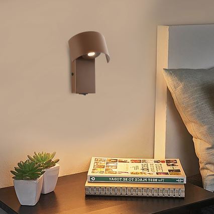 Brilagi - Светодиодная настенная лампа VASTO LED/3W/230V коричневый