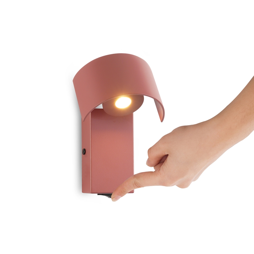 Brilagi - Светодиодная настенная лампа VASTO LED/3W/230V красный бордовый