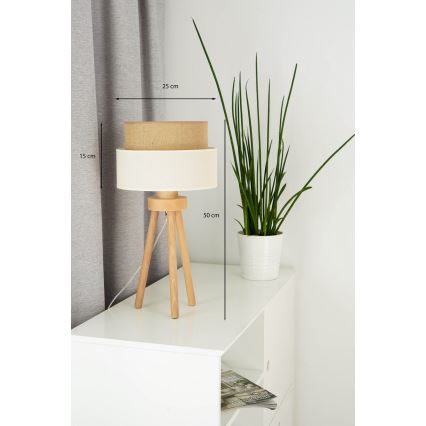 Brilagi - Светодиодная настольная лампа BOHO STYLE 1xE27/15W/230V