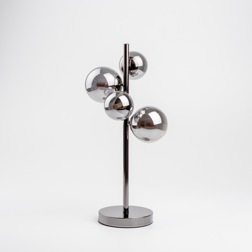 Brilagi - Светодиодная настольная лампа MILLA 4xG9/3W/230V блестящий хром/дымчатый