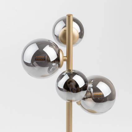 Brilagi - Светодиодная настольная лампа MILLA 4xG9/3W/230V золотистый/дымчатый