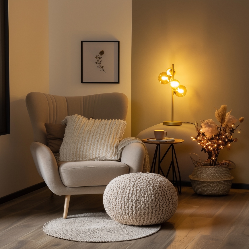 Brilagi - Светодиодная настольная лампа MILLA 4xG9/3W/230V золотистый