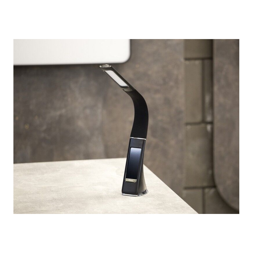 Brilagi - Светодиодная настольная лампа с регулированием яркости и дисплеем PELLE LED/7W/230V черный