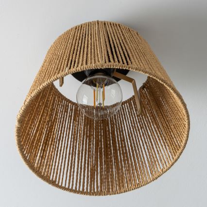 Brilagi - Светодиодная накладная люстра CERIA BOHO 1xE27/40W/230V диам. 28 см, коричневая