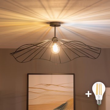Brilagi - светодиодная накладная люстра CERIA WIRE 1xE27/60W/230V, диаметр 80 см, черная