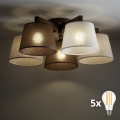 BRILAGI - светодиодная накладная потолочная люстра LATTE 5xE27/15W/230V сосна/микс