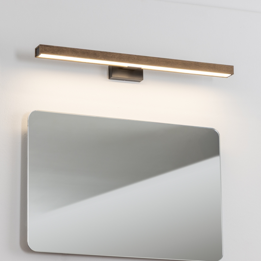 Brilagi - Светодиодная подсветка для зеркала в ванной комнате WOODY MIRROR LED/12W/230V 60 см IP44 дуб орех/черный