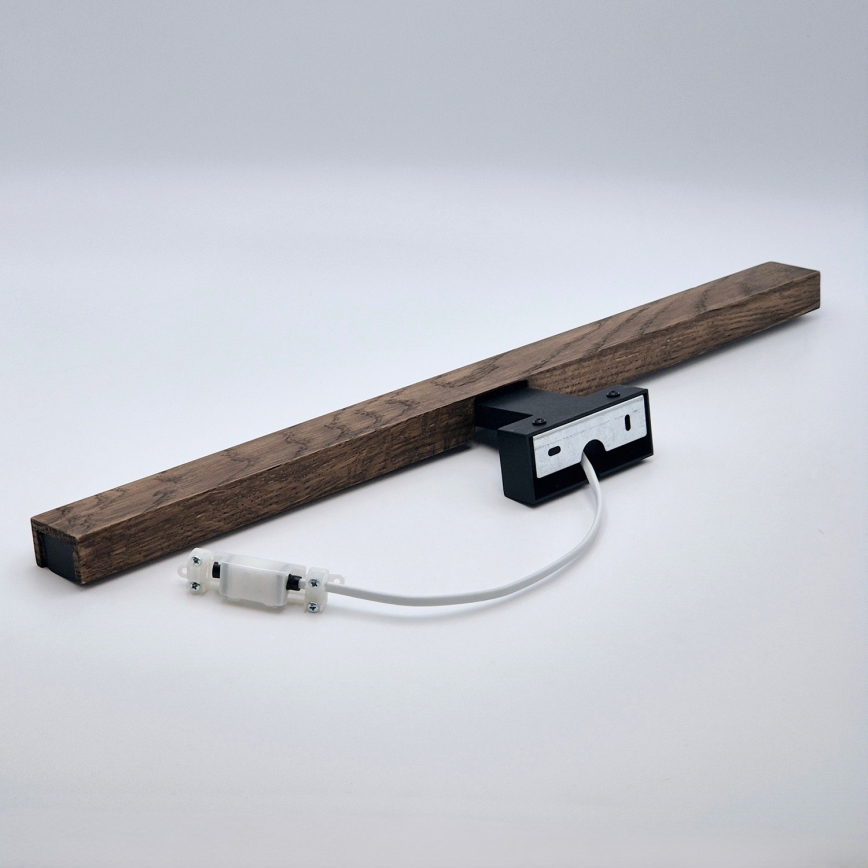 Brilagi - Светодиодная подсветка для зеркала в ванной комнате WOODY MIRROR LED/12W/230V 60 см IP44 дуб орех/черный