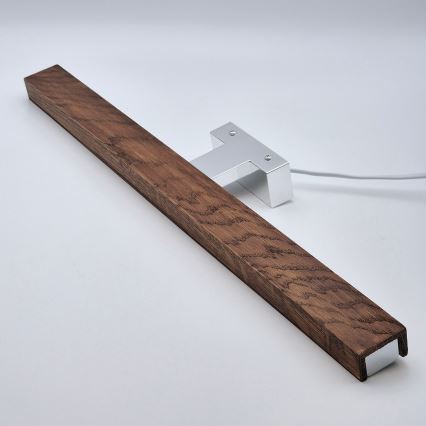 Brilagi - Светодиодная подсветка для зеркала в ванной комнате WOODY MIRROR LED/12W/230V 60 см IP44 дуб вишня/блестящий хром