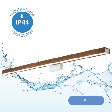 Brilagi - Светодиодная подсветка для зеркала в ванной комнате WOODY MIRROR LED/15W/230V 90 см IP44 дуб вишня/белый