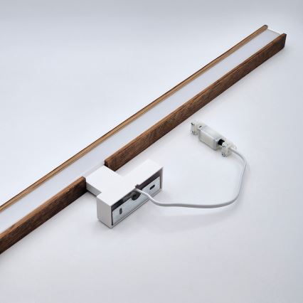 Brilagi - Светодиодная подсветка для зеркала в ванной комнате WOODY MIRROR LED/15W/230V 90 см IP44 дуб вишня/белый