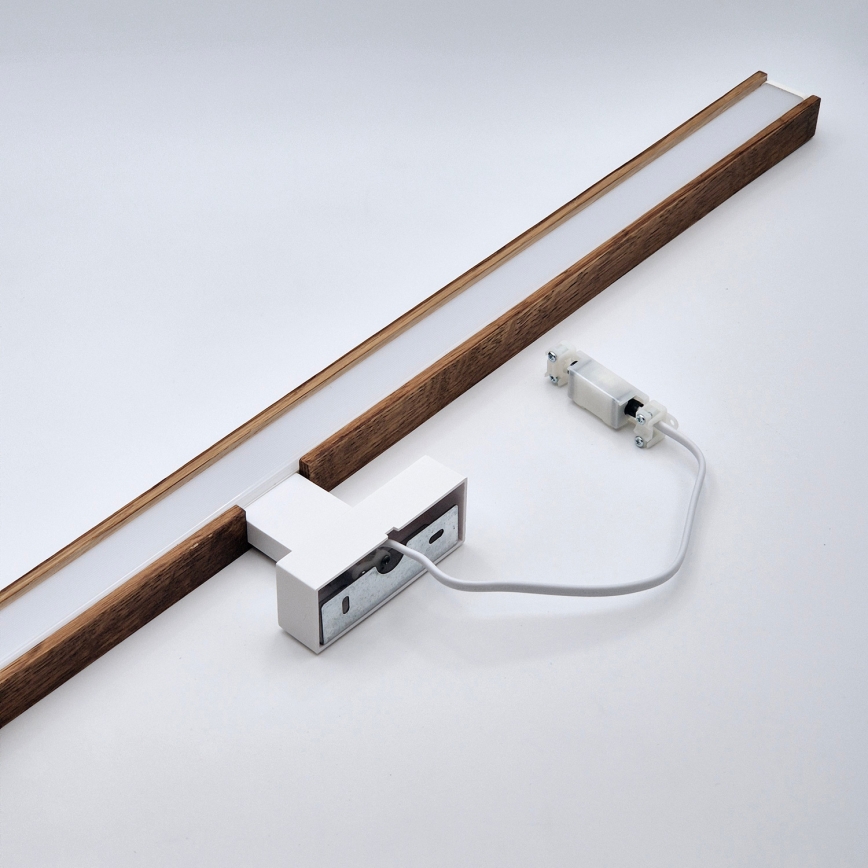 Brilagi - Светодиодная подсветка для зеркала в ванной комнате WOODY MIRROR LED/15W/230V 90 см IP44 дуб вишня/белый