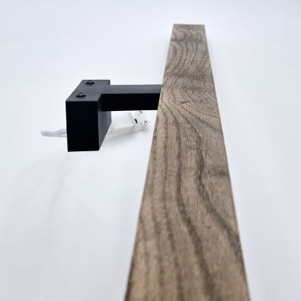 Brilagi - Светодиодная подсветка для зеркала в ванной комнате WOODY MIRROR LED/15W/230V 90 см IP44 дуб орех/черный