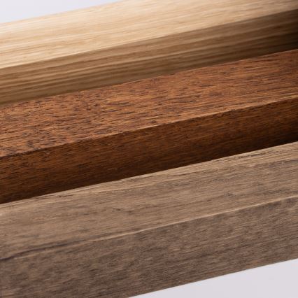 Brilagi - Светодиодная подсветка для зеркала в ванной комнате WOODY MIRROR LED/15W/230V 90 см IP44 дуб вишня/черный