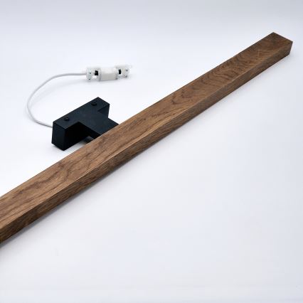 Brilagi - Светодиодная подсветка для зеркала в ванной комнате WOODY MIRROR LED/15W/230V 90 см IP44 дуб вишня/черный