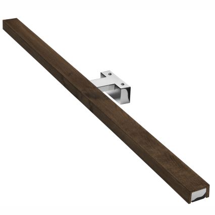 Brilagi - Светодиодная подсветка для зеркала в ванной комнате WOODY MIRROR LED/15W/230V 90 см IP44 дуб орех/блестящий хром