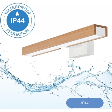Brilagi - Светодиодная подсветка для зеркала в ванной комнате WOODY MIRROR LED/8W/230V 40 см IP44 дуб/белый