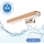 Brilagi - Светодиодная подсветка для зеркала в ванной комнате WOODY MIRROR LED/8W/230V 40 см IP44 дуб/блестящий хром