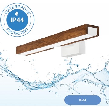Brilagi - Светодиодная подсветка для зеркала в ванной комнате WOODY MIRROR LED/8W/230V 40 см IP44 дуб вишня/белый