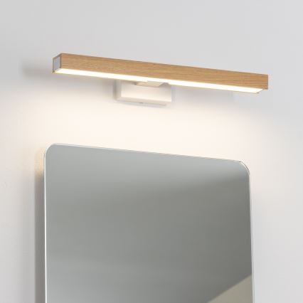 Brilagi - Светодиодная подсветка для зеркала в ванной комнате WOODY MIRROR LED/8W/230V 40 см IP44 дуб/белый