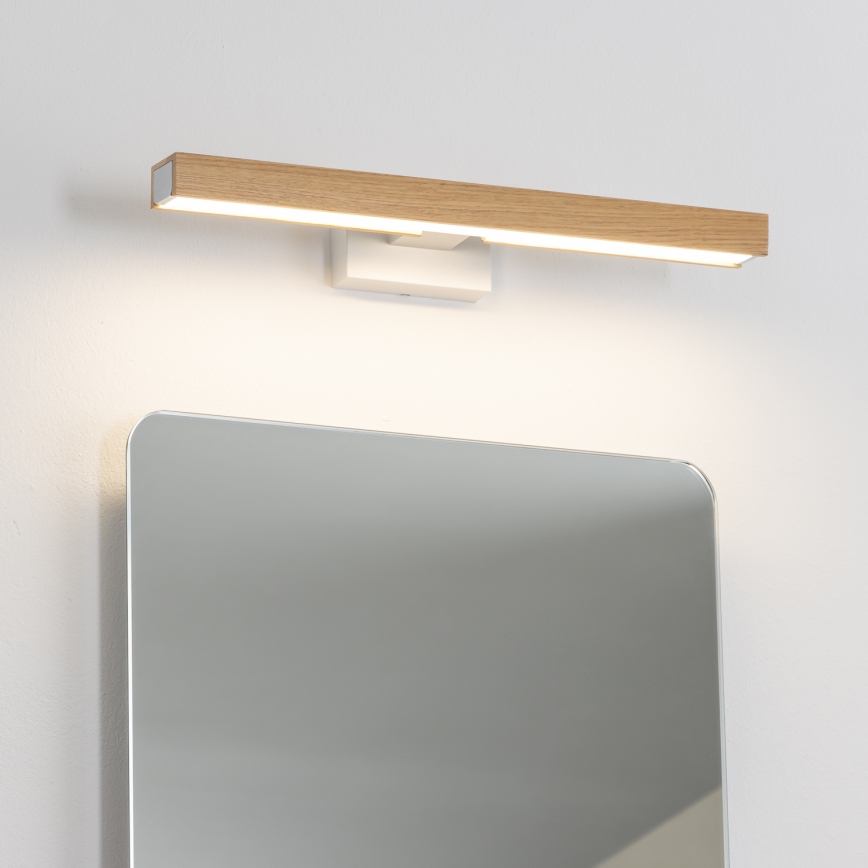 Brilagi - Светодиодная подсветка для зеркала в ванной комнате WOODY MIRROR LED/8W/230V 40 см IP44 дуб/белый