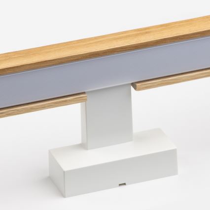 Brilagi - Светодиодная подсветка для зеркала в ванной комнате WOODY MIRROR LED/8W/230V 40 см IP44 дуб/белый