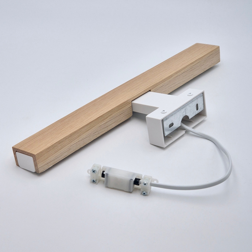 Brilagi - Светодиодная подсветка для зеркала в ванной комнате WOODY MIRROR LED/8W/230V 40 см IP44 дуб/белый