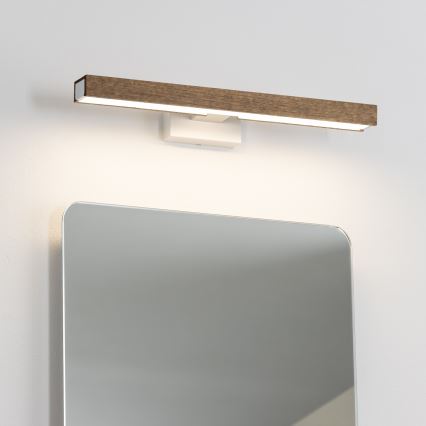 Brilagi - Светодиодная подсветка для зеркала в ванной комнате WOODY MIRROR LED/8W/230V 40 см IP44 дуб орех/белый