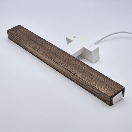 Brilagi - Светодиодная подсветка для зеркала в ванной комнате WOODY MIRROR LED/8W/230V 40 см IP44 дуб орех/белый