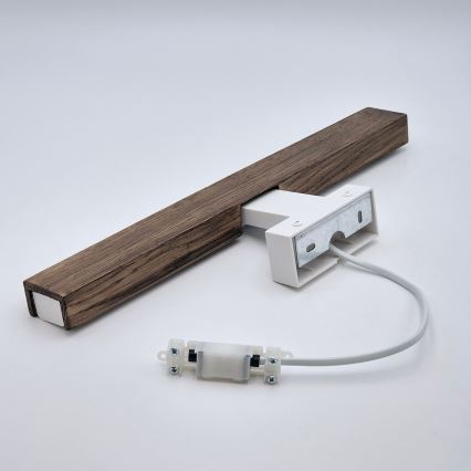 Brilagi - Светодиодная подсветка для зеркала в ванной комнате WOODY MIRROR LED/8W/230V 40 см IP44 дуб орех/белый