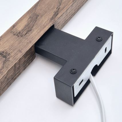 Brilagi - Светодиодная подсветка для зеркала в ванной комнате WOODY MIRROR LED/8W/230V 40 см IP44 дуб орех/черный