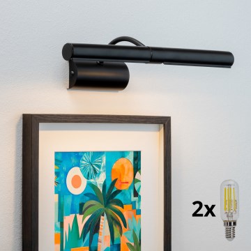 Brilagi - Светодиодная подсветка для картин DANAE 2xE14/4W/230V 3000K черный