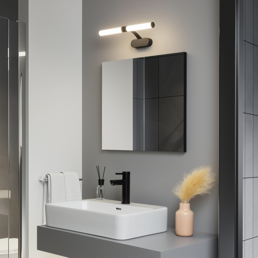 Brilagi - LED-подсветка зеркала для ванной 2-в-1 TUBEO LED/6W/230V 40 cm IP44 черный