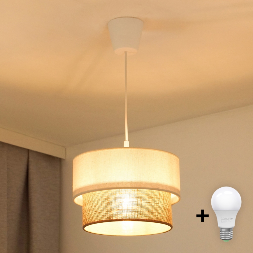 Brilagi - Светодиодная подвесная люстра BOHO STYLE 1xE27/15W/230V диаметр 25 см