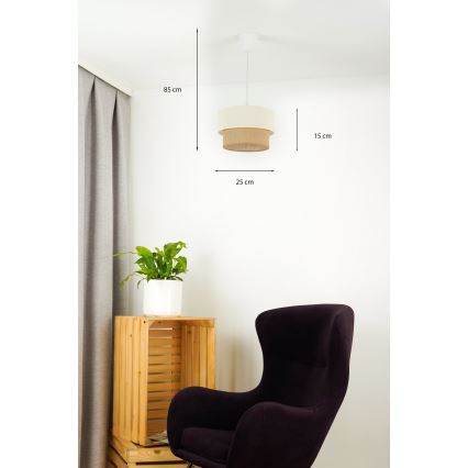 Brilagi - Светодиодная подвесная люстра BOHO STYLE 1xE27/15W/230V диаметр 25 см