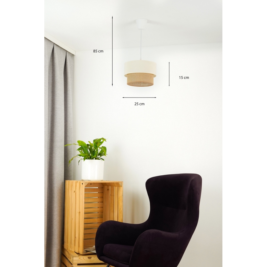 Brilagi - Светодиодная подвесная люстра BOHO STYLE 1xE27/15W/230V диаметр 25 см