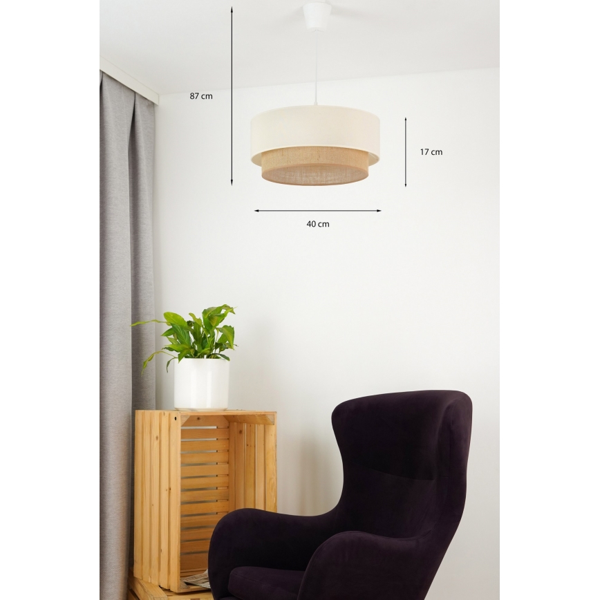 Brilagi - Светодиодная подвесная люстра BOHO STYLE 1xE27/15W/230V диаметр 40 см
