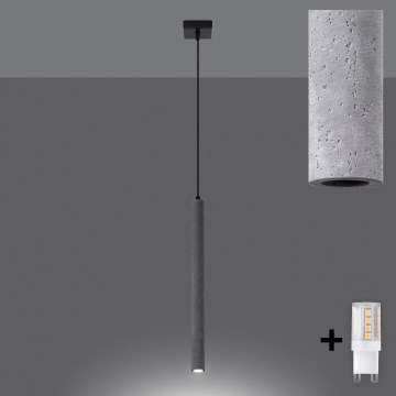 Brilagi - Светодиодная подвесная люстра DRIFA 1xG9/4W/230V бетон