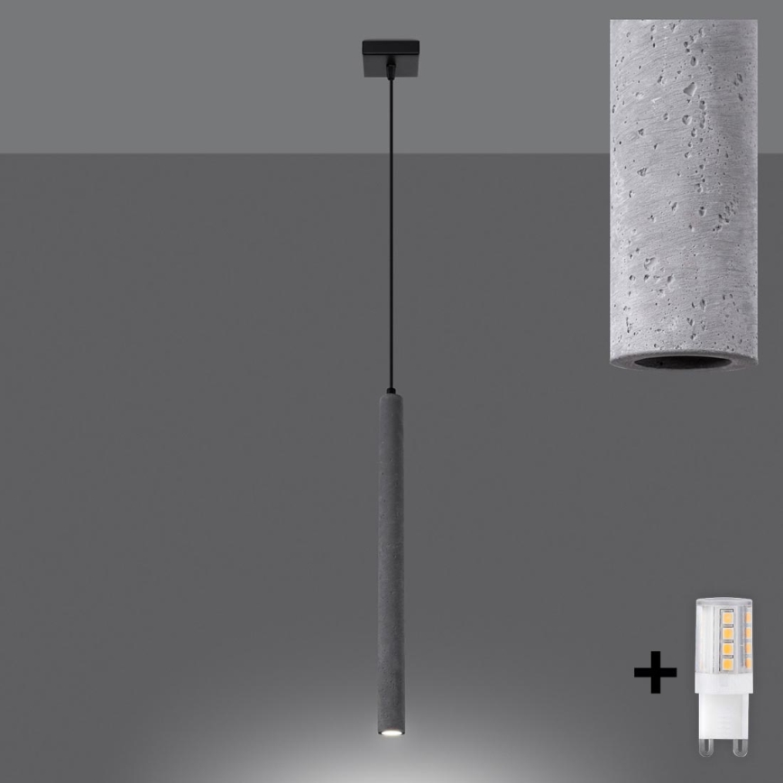 Brilagi - Светодиодная подвесная люстра DRIFA 1xG9/4W/230V бетон